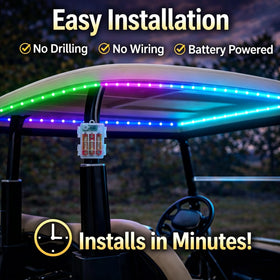 VIDLULTD battery-powered setup enables wire-free, quick installation.