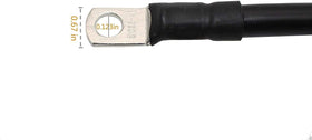 Viefow Ezgo TXT 102in black cable supports tidy, organized routing.