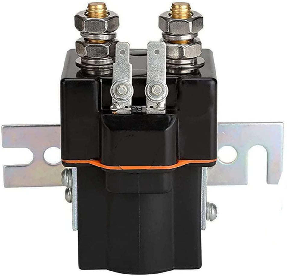Viefow 48V Club Car solenoid coil closeup showing copper winding for quick response.