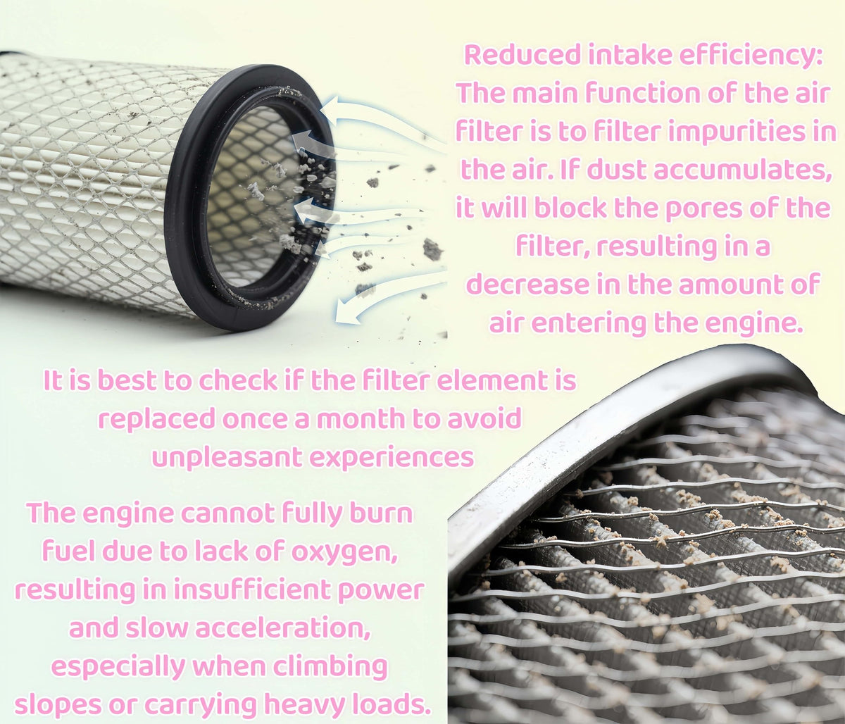 Viefow Precedent 2004+ gas cart filter helps engine breathe easier.