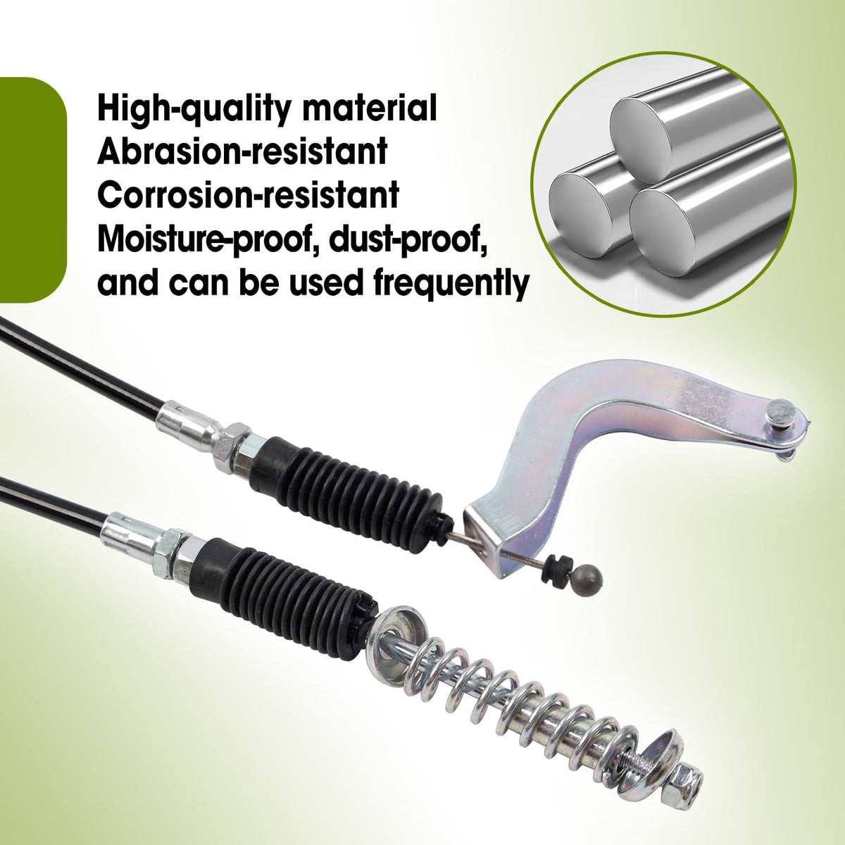 Vierzweites dual-cable kit includes forward and reverse cables for EZGO carts.