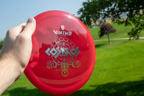 Viking Discs Cosmos Storm on-course use suggests dependable fairway control.