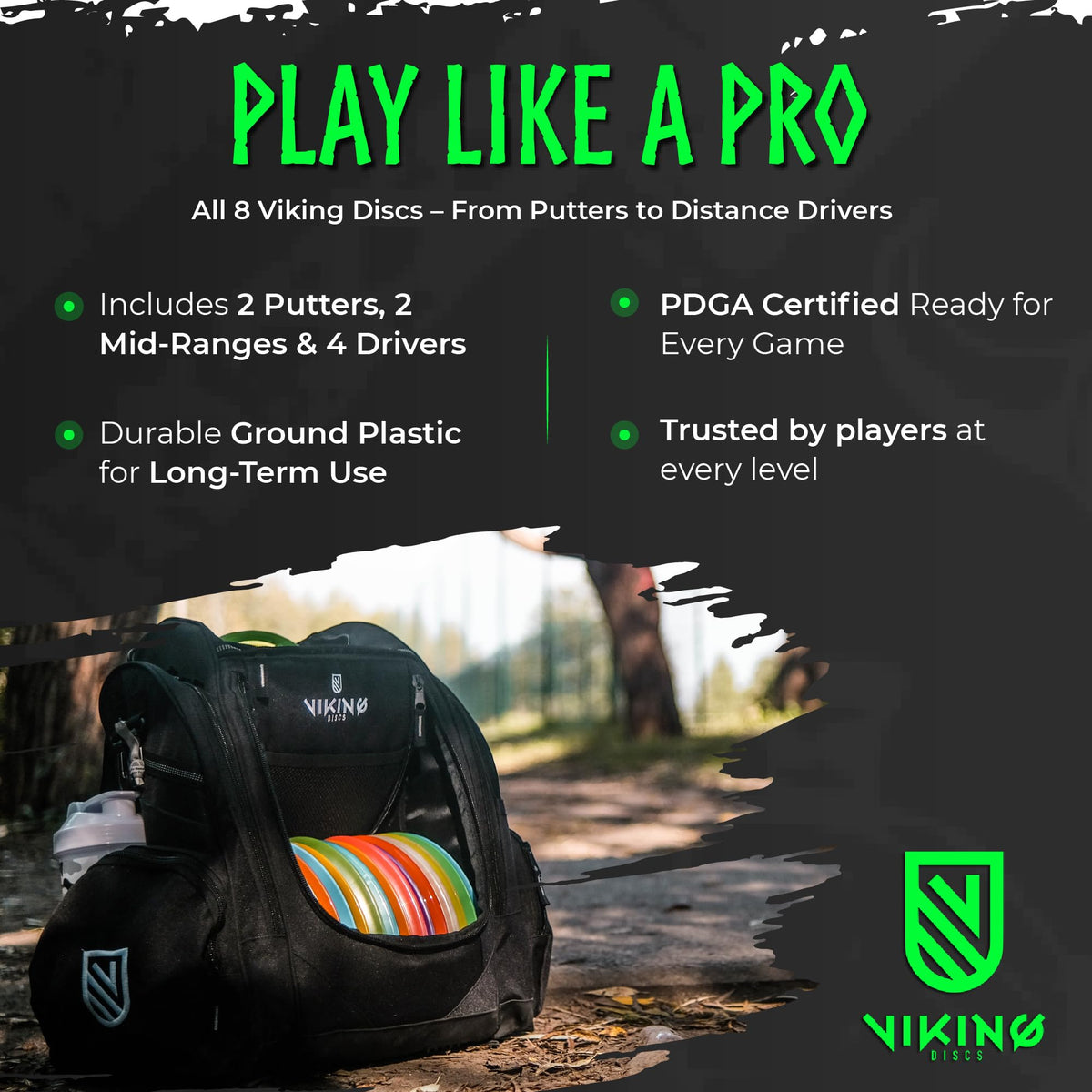 Viking Discs Original Set putter disc enables precise short-range shots