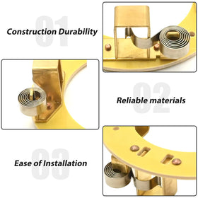 VIKKSAER easy-install mounting plate supports quick replacements.
