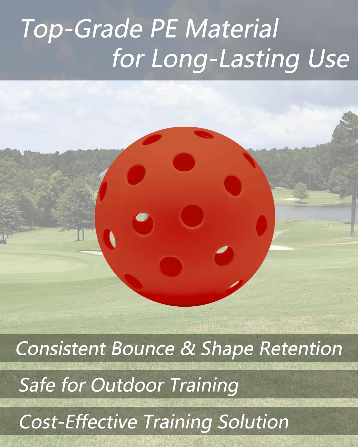 Viminston green bucket golf ball perfect for grass play.