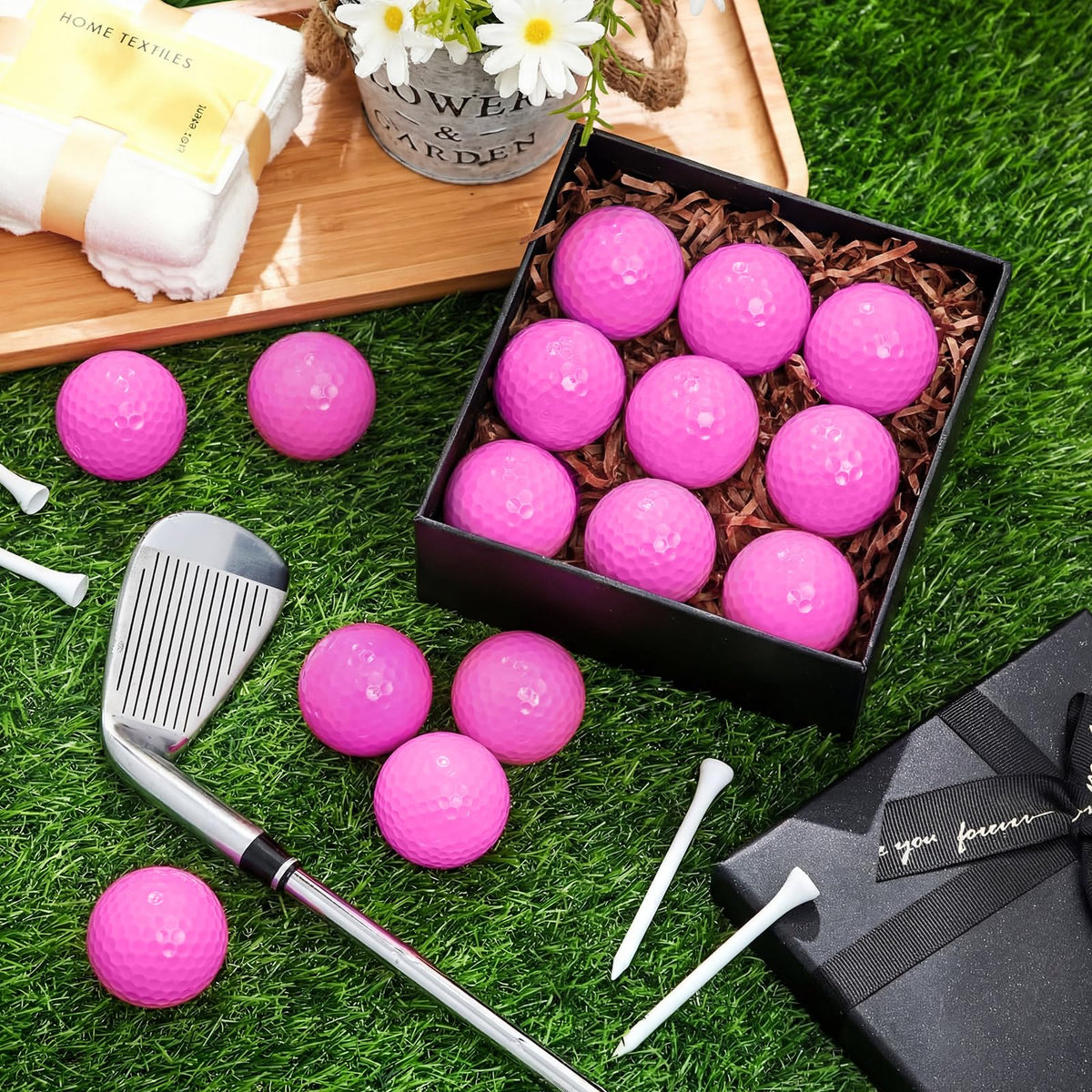 Vinsot 48-pack golf balls ready for indoor or outdoor practice.