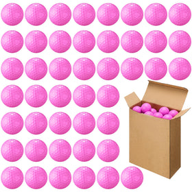 Vinsot hot pink golf ball with high visibility for easy tracking on the range.