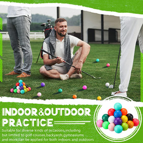 Vinsot practice golf balls for indoor and outdoor use.