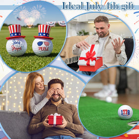 VioraWhite patriotic golf balls gift set for veterans and patriots on special occasions.