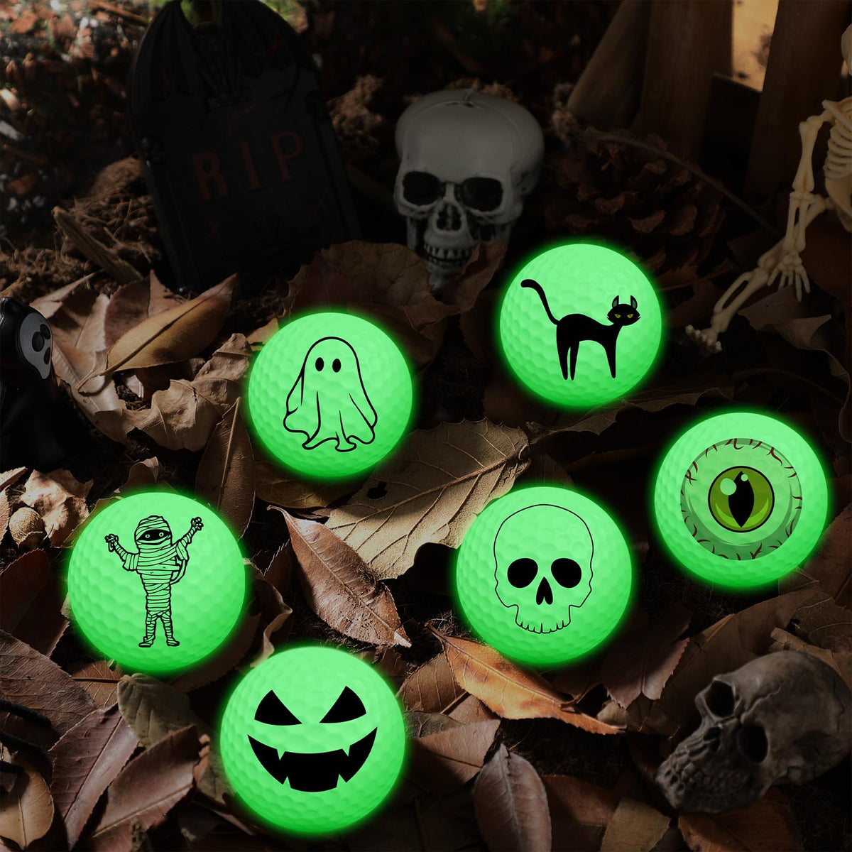 VioraWhite glow golf ball enables easy night tracking during dusk rounds.