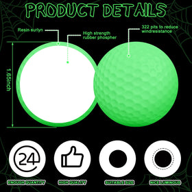 VioraWhite pumpkin design glow golf ball ideal for night rounds and Halloween décor.