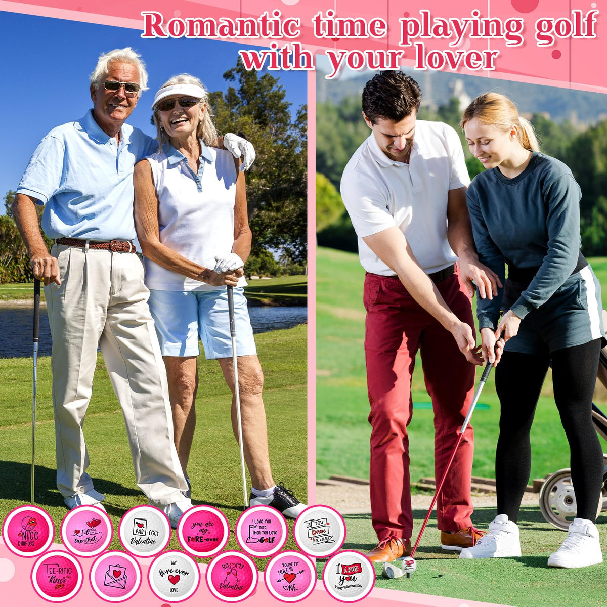 VioraWhite twelve-pack golf ball set ideal for gifts and practice