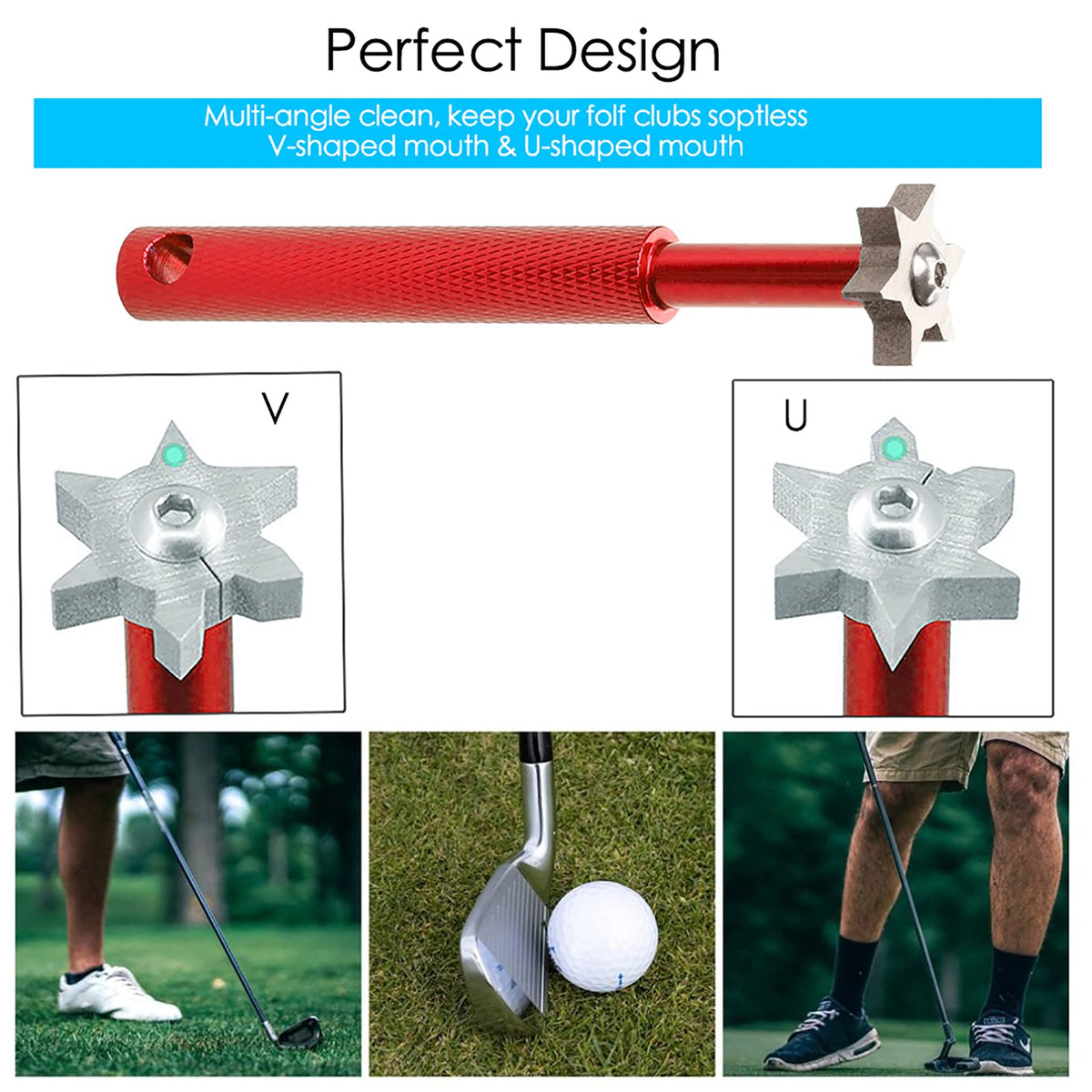 VIPMOON durable sharpener in portable packaging for golf tools