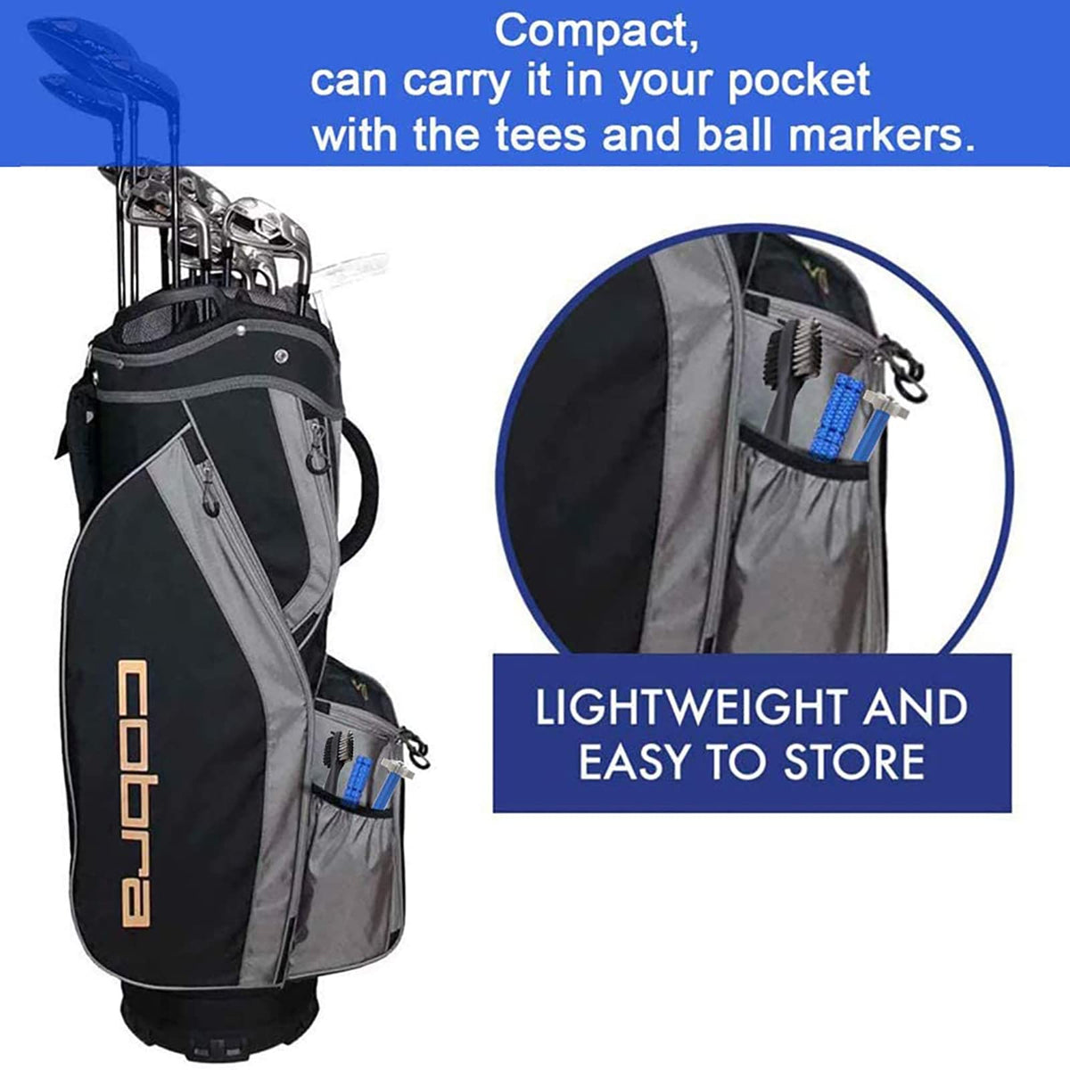 VIPMOON golf accessory organization kit keeps your bag tidy.