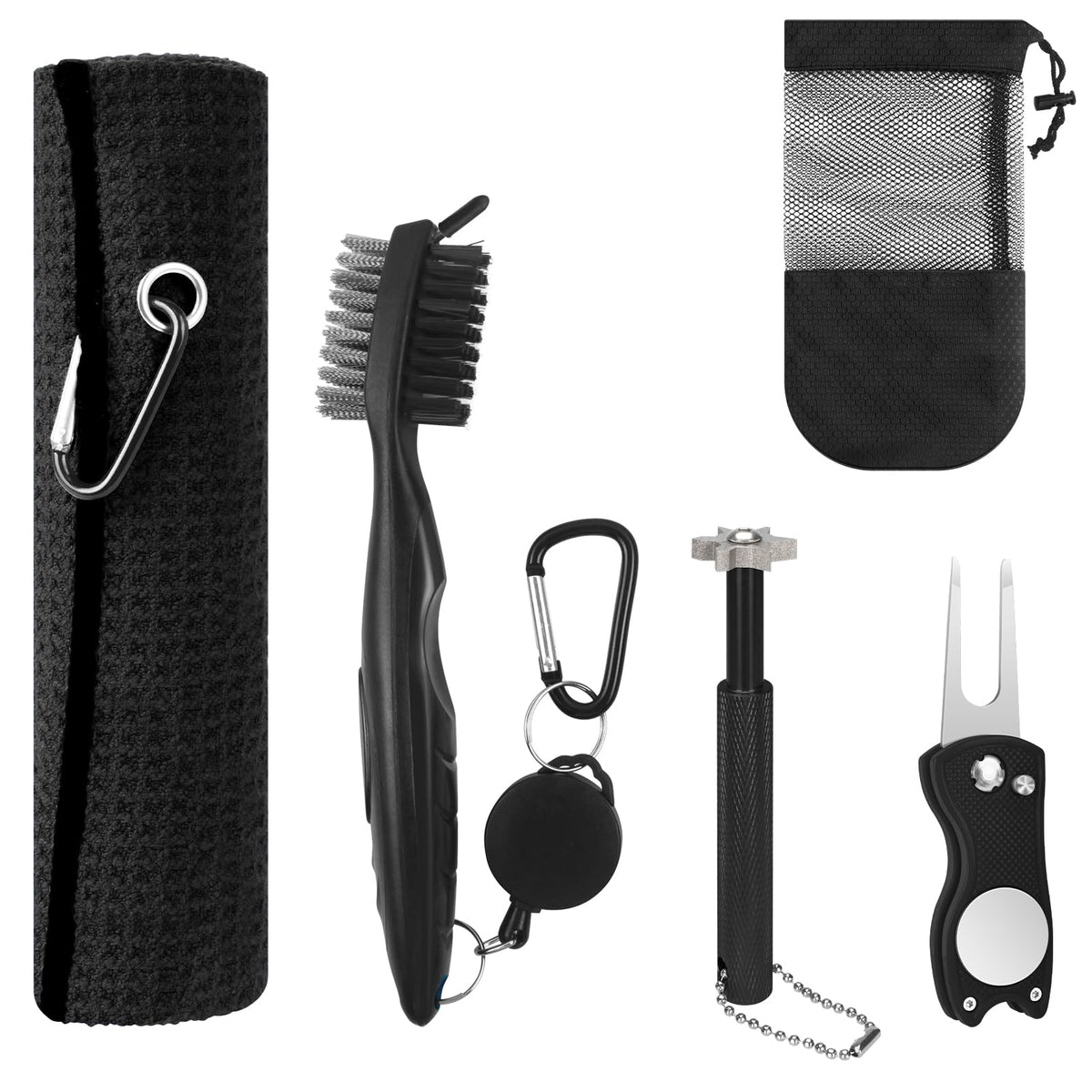VIPMOON golf club cleaner brush ready to scrub irons and wedges for cleaner grooves.