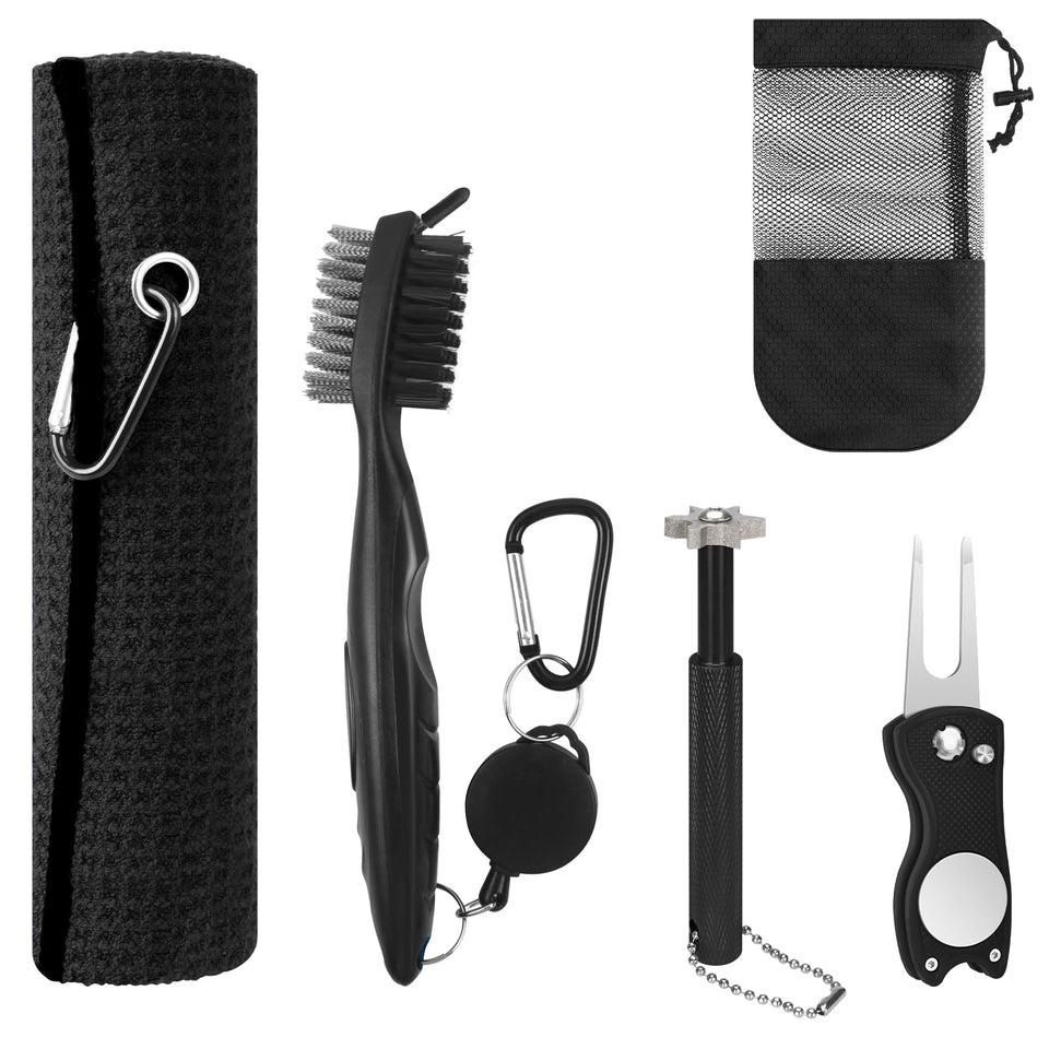 VIPMOON golf club cleaner brush ready to scrub irons and wedges for cleaner grooves.