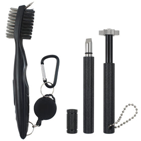 VIPMOON golf club cleaner brush with dual bristles for grooves and shoes.