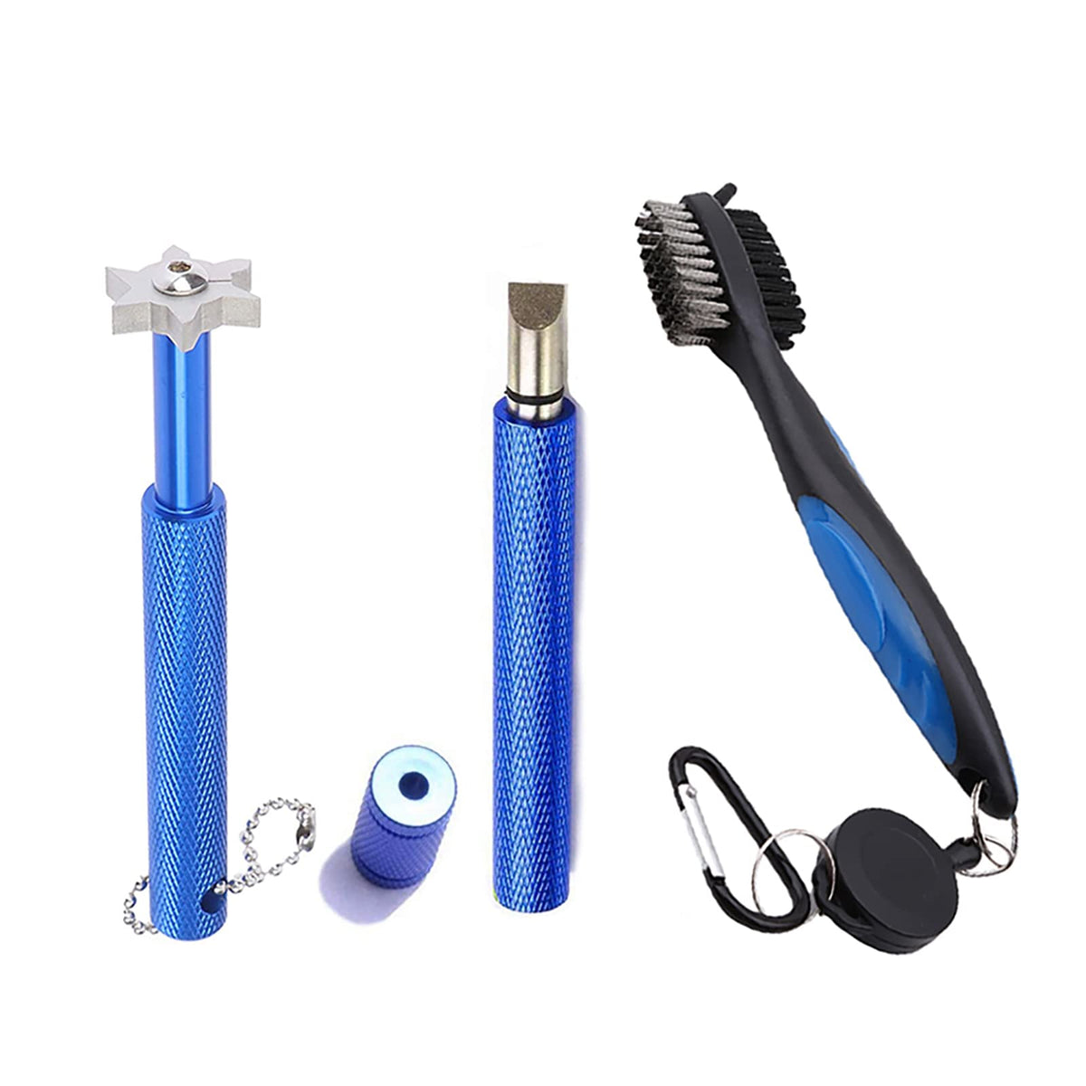 VIPMOON golf club cleaner brush cleans grooves and irons for better spin.
