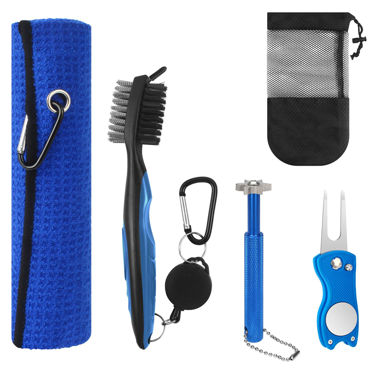 VIPMOON golf club cleaner brush clears grooves and irons for better spin.