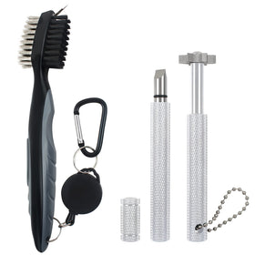 VIPMOON golf club cleaner brush removes dirt from grooves for better spin
