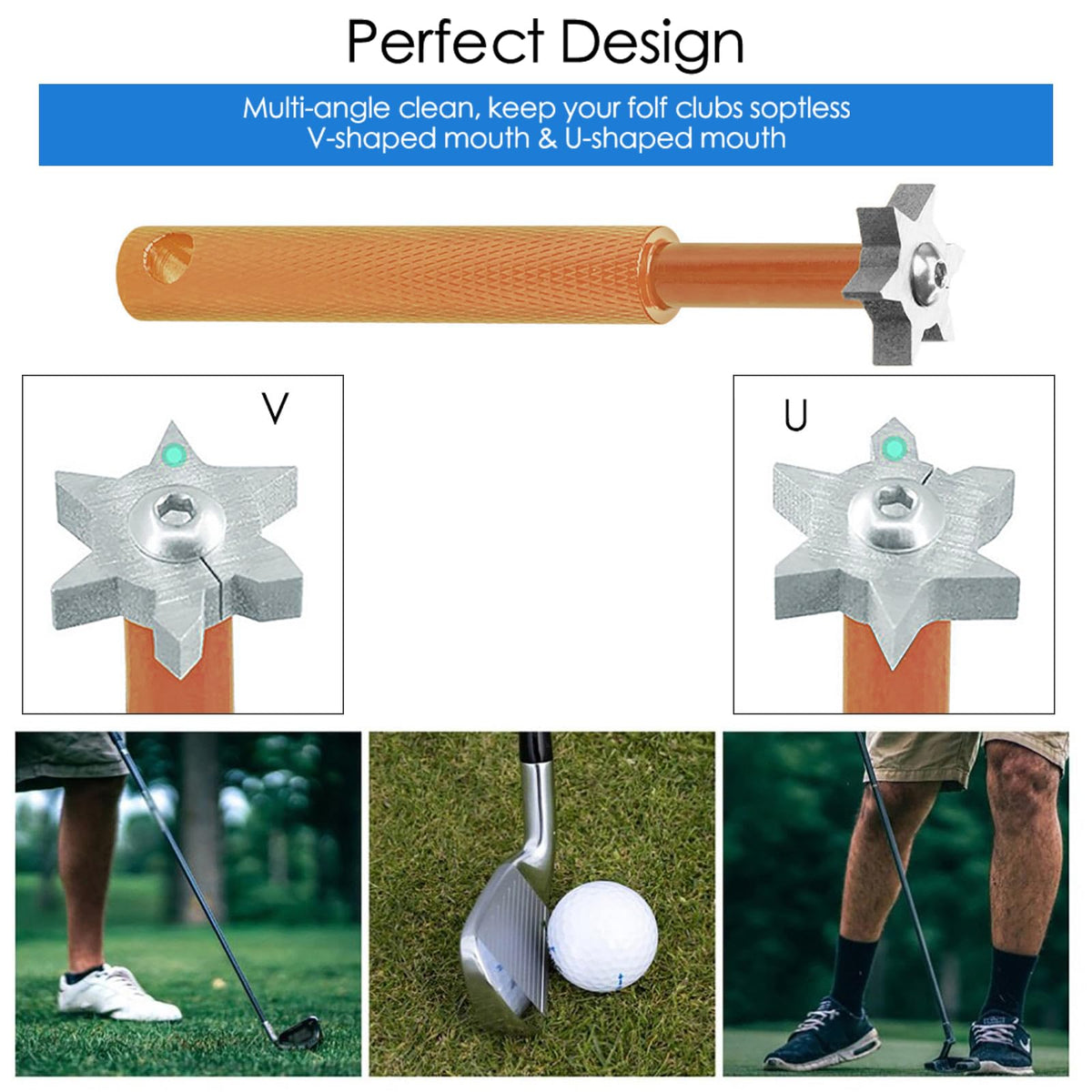 VIPMOON hook-design cleaner for easy access on the course