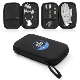 Viseman golf glove holder case front view with waterproof exterior protection.