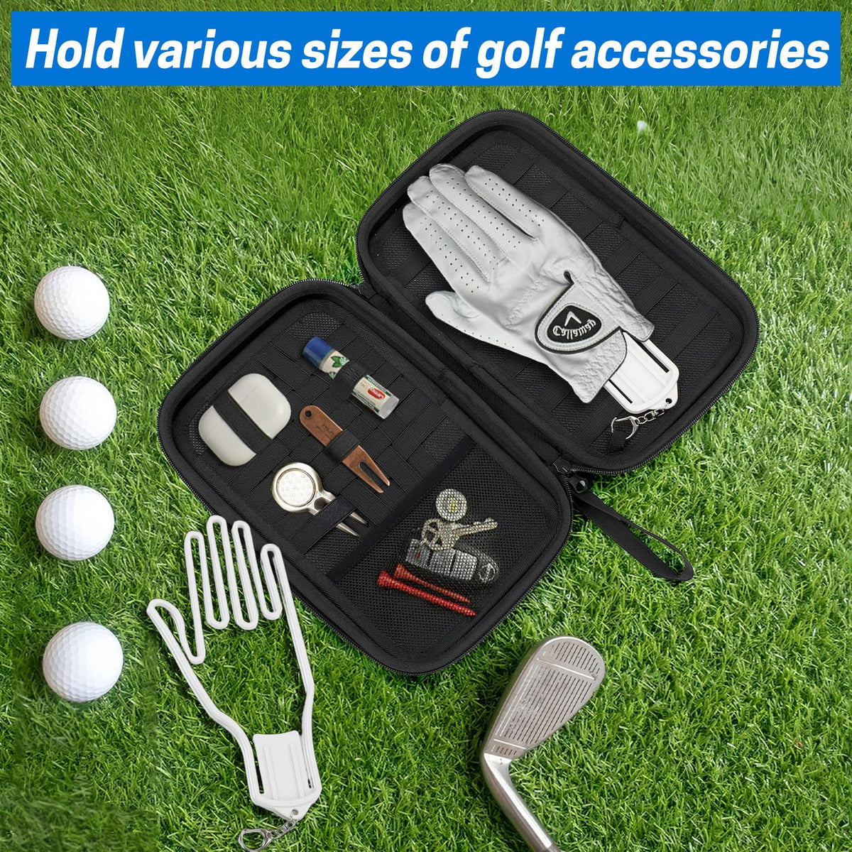 Viseman compact-size case fits multiple gloves and accessories for travel.