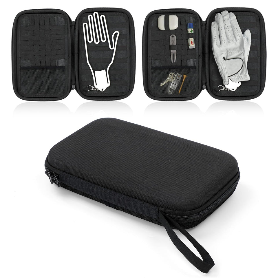 VISEMAN golf glove holder waterproof hard shell protects gloves on the course.