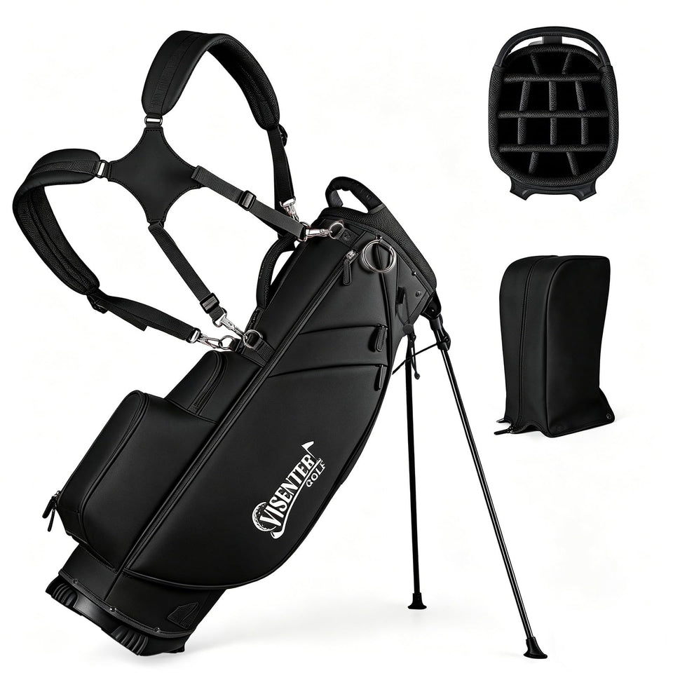 Visenter 14-Way Golf Bag top opening for organized club storage on the course