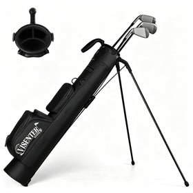 Visenter 3-Way Sunday Golf Bag with three club compartments for quick access on the course.