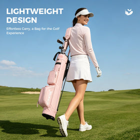 Visenter cooler pocket keeps drinks cool during warm rounds.