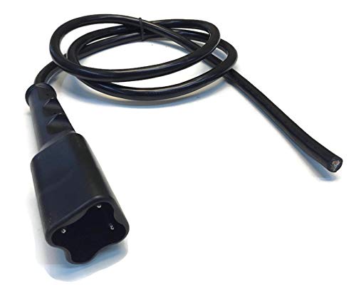 Vital All-Terrain 3-pin connector plug provides a secure golf cart charging connection.