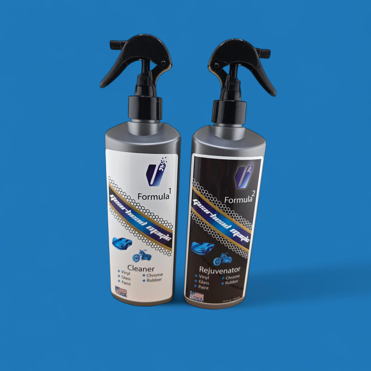 VitalEQ Gearhead Magic on golf cart vinyl cleans and refreshes upholstery.
