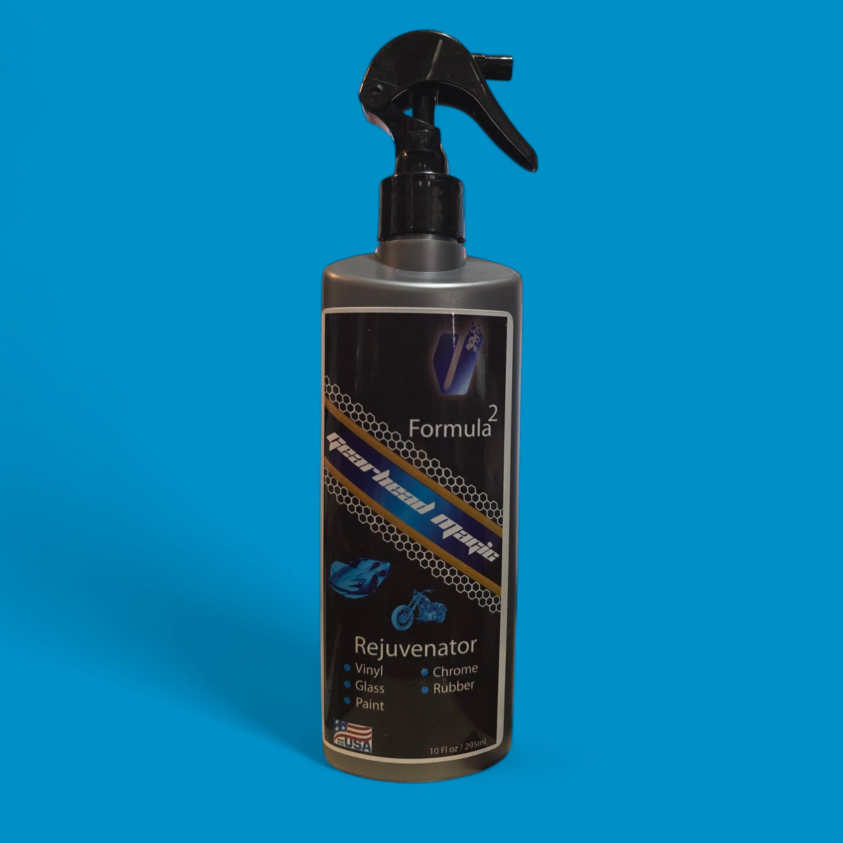 VitalEQ Gearhead Magic paint protection shields exterior surfaces from grime.