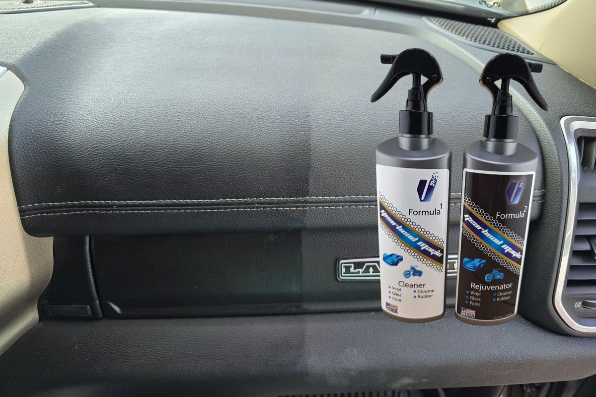 VitalEQ Gearhead Magic tire protection reduces dirt buildup and adds shine.