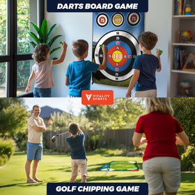 Vitality Sports double-sided golf mat design supports varied drills