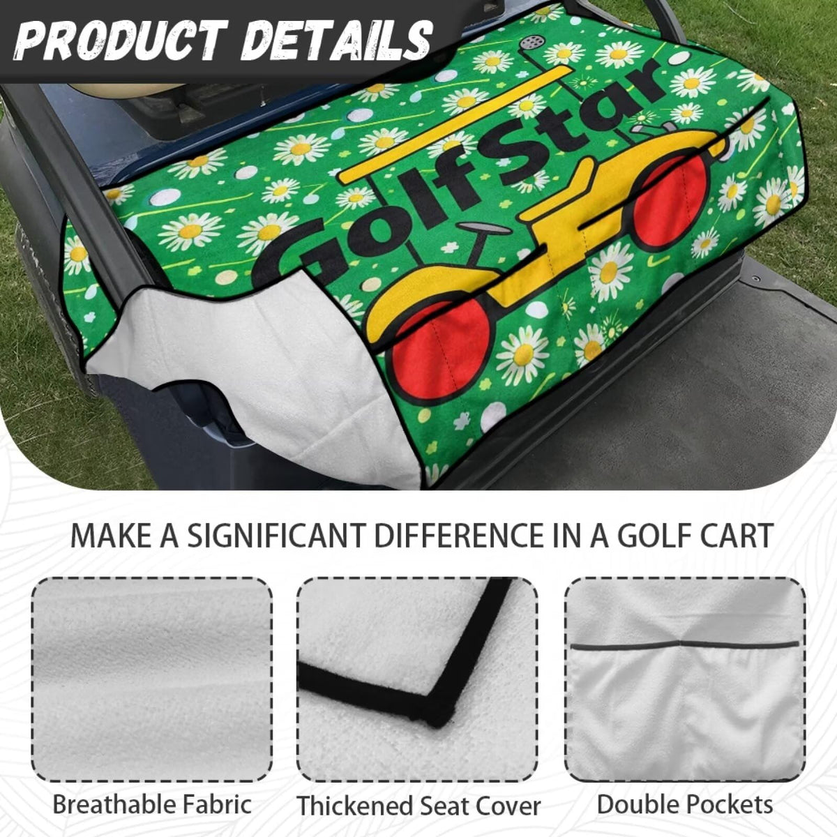 Viuacagoru seat cover protects against wear in any weather.