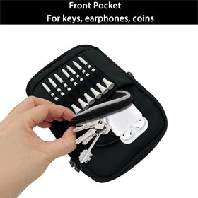 Front pocket of VIVA EAGLE bag stores keys and small items securely