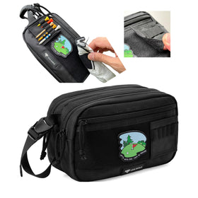 VIVA EAGLE golf pouch front panel with hook-and-loop personalization area