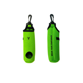 VIXII golf ball and tee holder displays three balls and tees for quick access.
