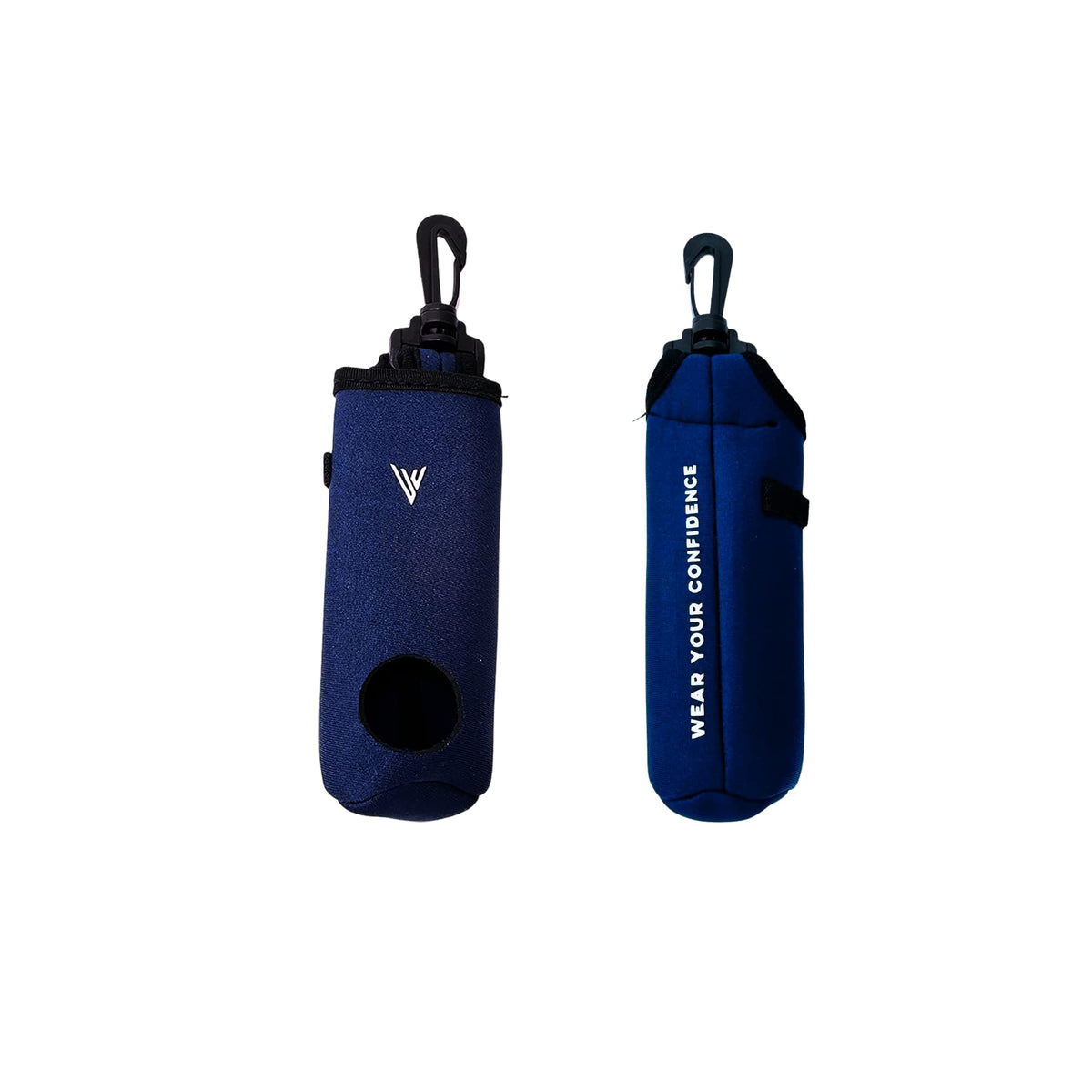 VIXII golf ball and tees holder with 360° clip attached to a bag