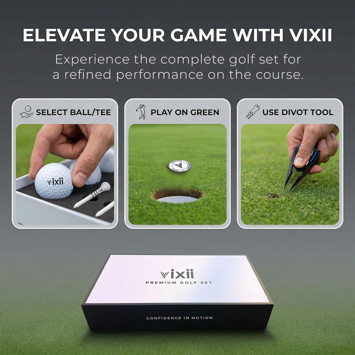 Divot tool and ball marker aiding greens repair and etiquette