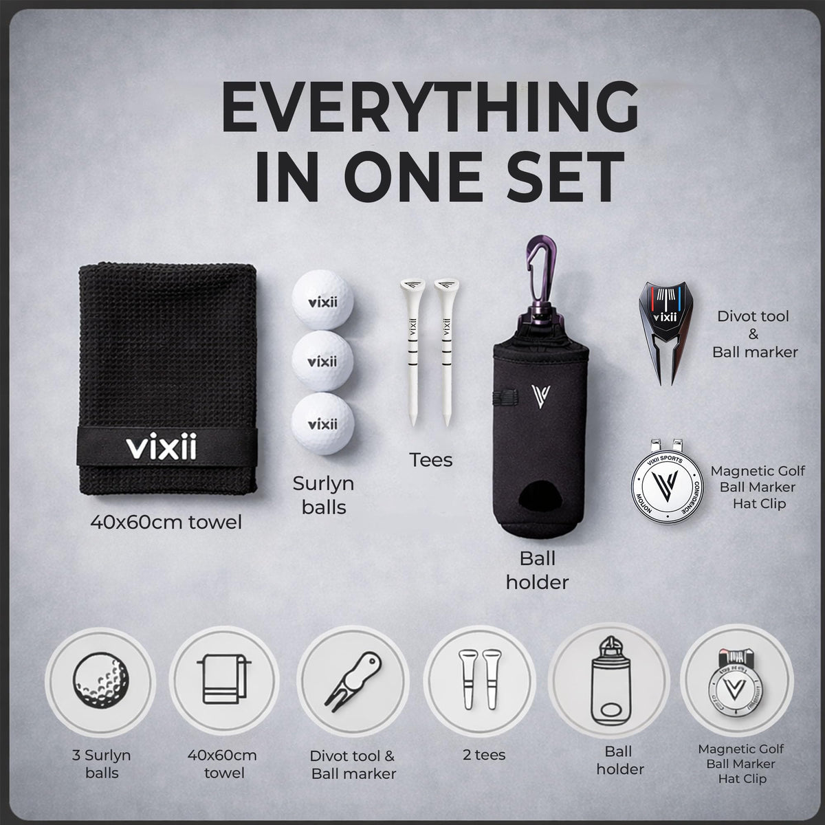 VIXII bamboo tees supporting stable drives for reliable play