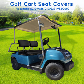 Waterproof VKGUG seat cover protecting Yamaha G-11/G-22 front seat from spills