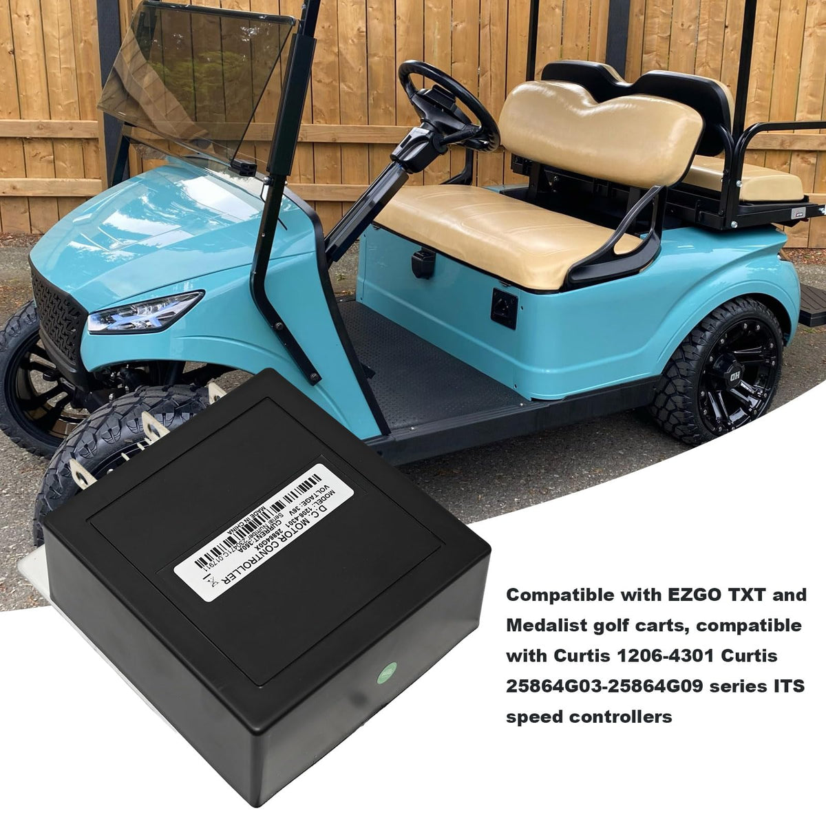Vkinman 25864G07 EZGO Medalist/TXT five-pin connector improves wiring compatibility.