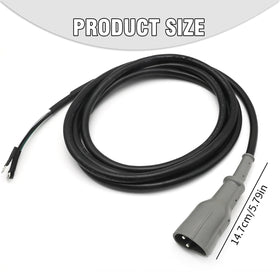Vkinman 3-pin plug features easy installation with DC power cord