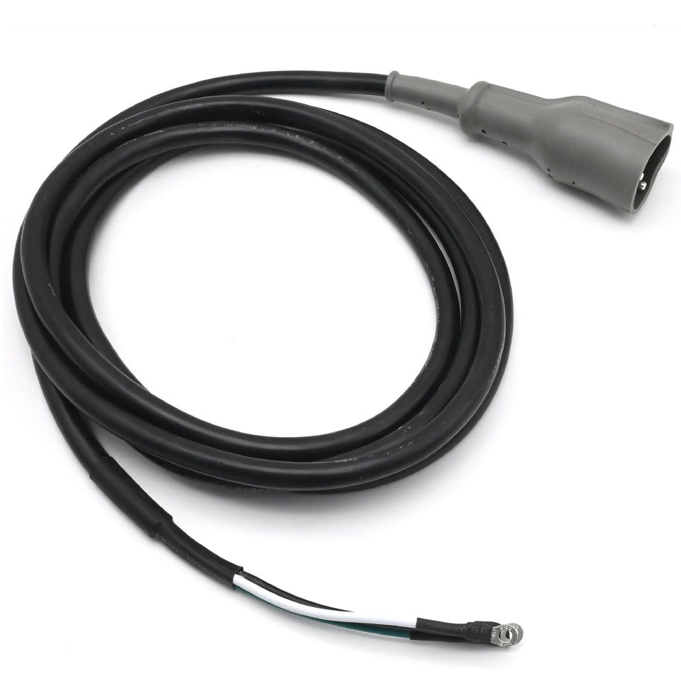 Vkinman 48V charger plug with 3-pin male connector for reliable golf cart charging