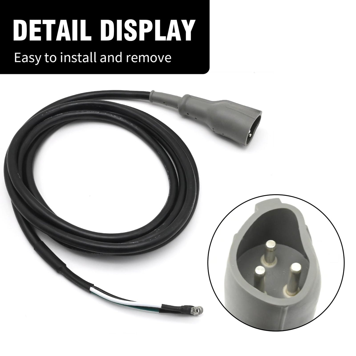Vkinman 48V charger plug compatible with all 48V PowerDrive chargers except PowerDrive 2
