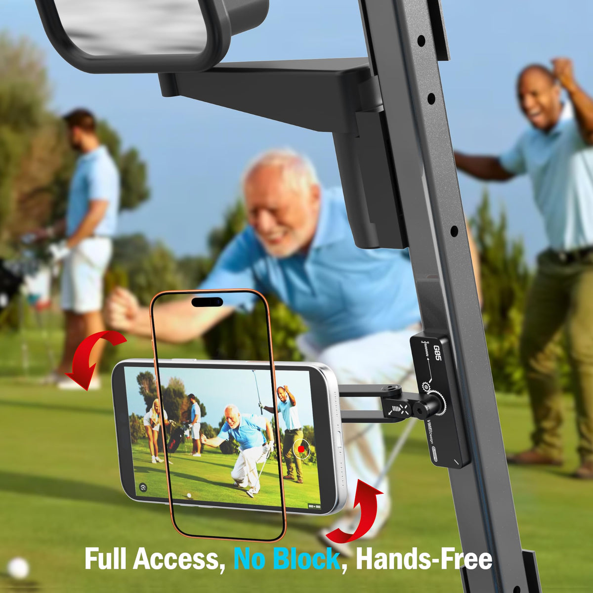 VMEI 360° rotation ball head offering flexible viewing angles.