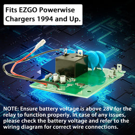 VODCACA EZGO charger board rear-angle highlighting compact design for dashboards